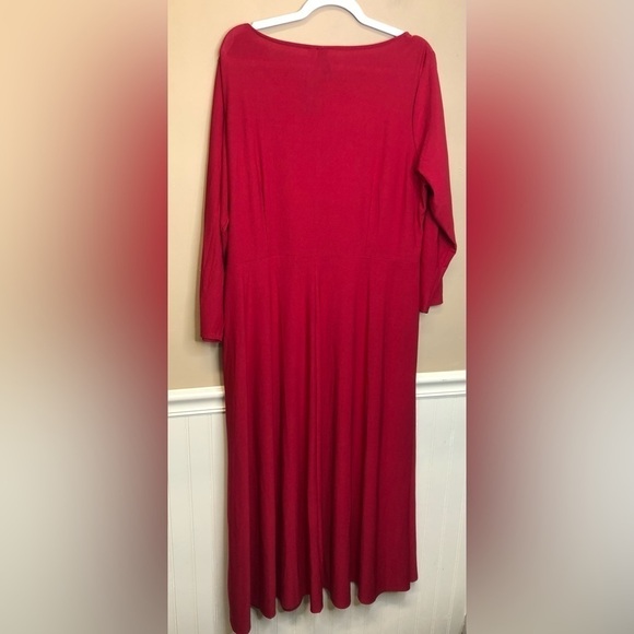 Emma & Michele for Ashley Stewart Red Dress Size 2X NWT - Picture 2 of 4